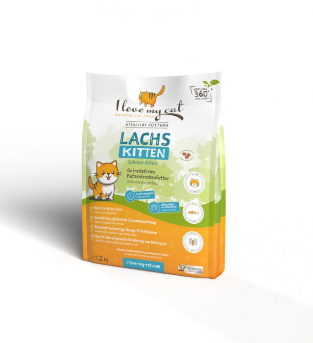 Trockenfutter mit Lachs 